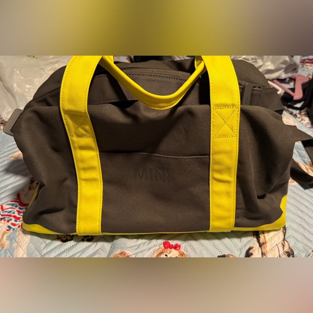 Grey and Zesty Yellow MINI Duffle Bag